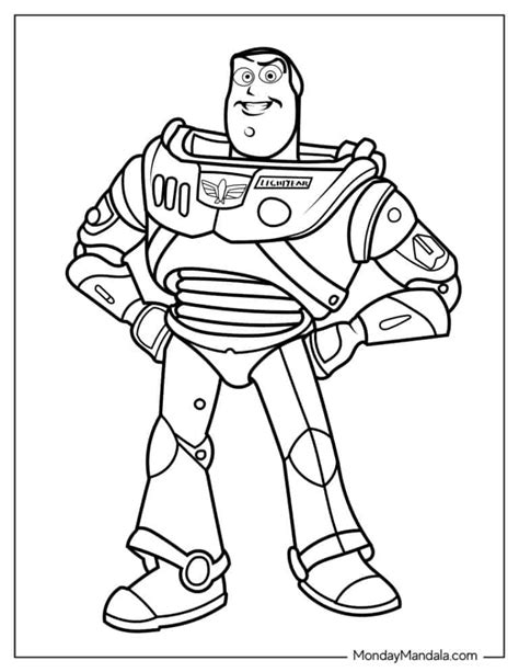 Buzz Lightyear Color Page: Blast Off into Creativity