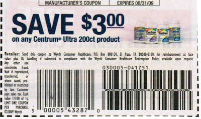 Find Printable Centrum Vitamin Coupons & Save Big