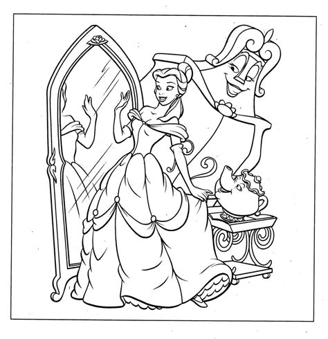 Belle Coloring Pages: Bring the Disney Princess to Life