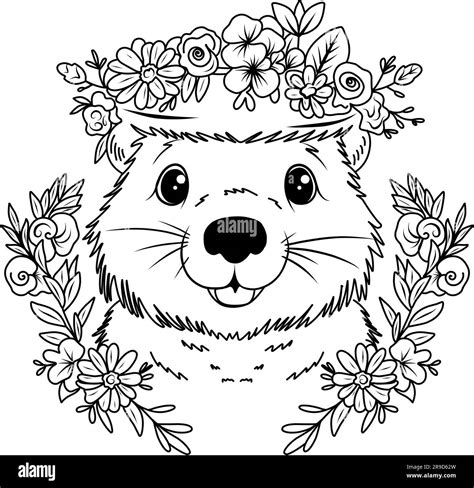 Adorable Groundhog Coloring Page Fun for All Ages