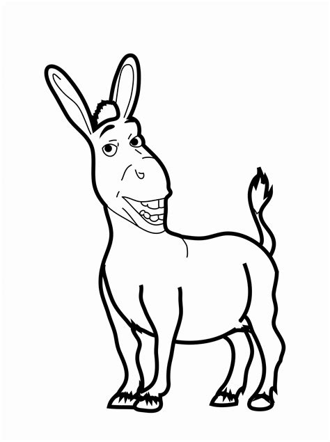 Charming Donkey Colouring Pages: Unleash Your Creativity