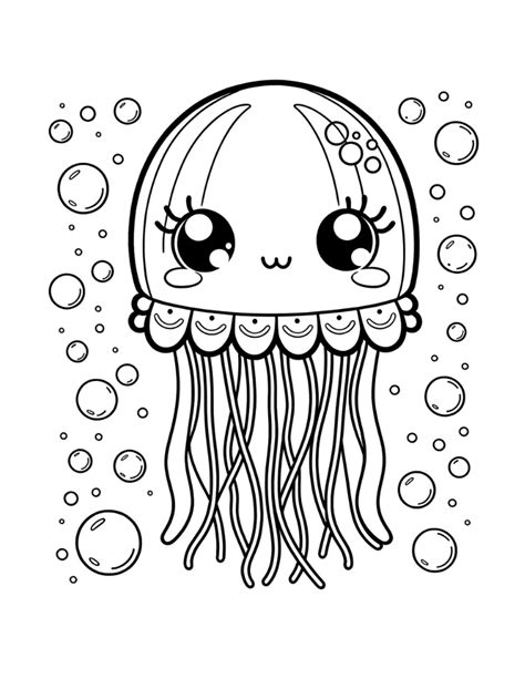 Jellyfish Colouring Pages: Dive into an Ocean of Creativity