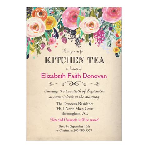 Charming Kitchen Tea Invites: Ideas for a Memorable Celebration