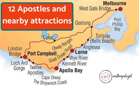 Map Of The 12 Apostles: Journey Along Australia's Great Ocean Road