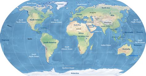 Exploring Our World: A Comprehensive Map of All Continents