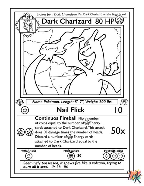 Pokemon Card Coloring Pages: Unleash Your Creativity with Iconic Monsters