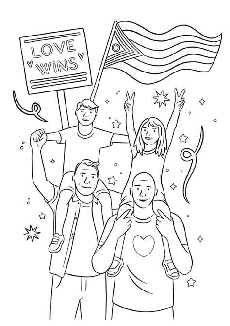Free Pride Colouring Pictures: Celebrate Love & Diversity