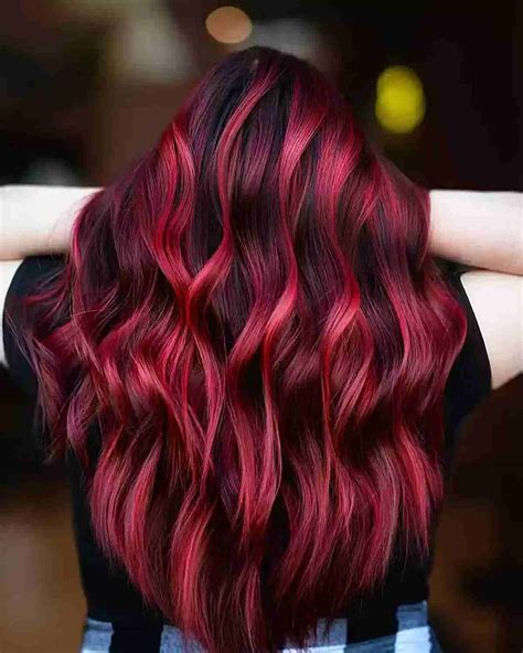 Ignite Your Look: Dazzling Red Hair with Highlights