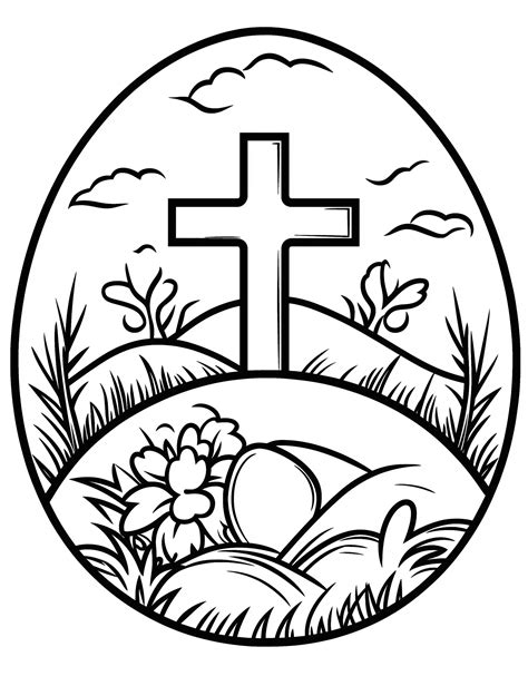 Free Religious Easter Coloring Pages for Spiritual Reflection