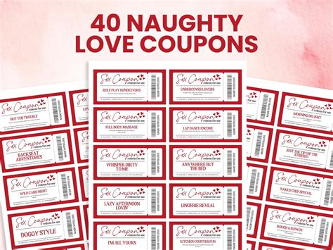 Printable Sex Coupons for Couples: Reignite Passion & Fun in Your Relationship