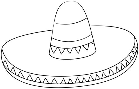 Printable Sombrero Template for Festive Crafts & Decor