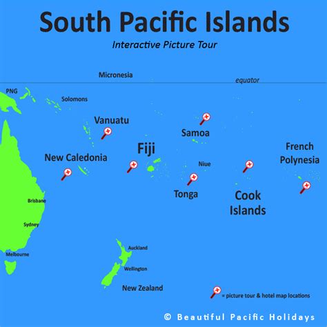 Unveiling the South Pacific: A Detailed Map of Island Paradises