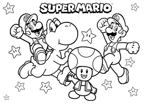 Super Mario Coloring Pages: Unleash Your Creativity with Mario & Friends