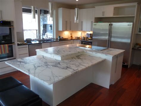 Innovative Two-Level Kitchen Island Designs for Modern Homes