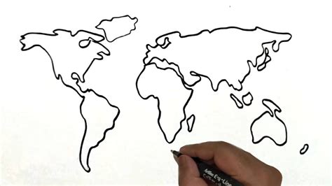 Simplified Guide to Drawing a World Map for Beginners
